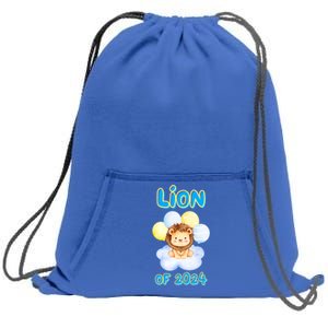 Lion Senior Student Class Of 2024 Happy Last Day Of School Gift Sweatshirt Cinch Pack Bag