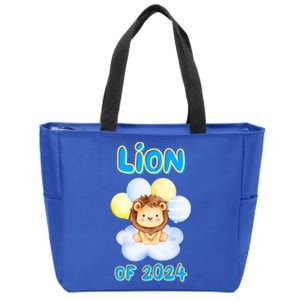 Lion Senior Student Class Of 2024 Happy Last Day Of School Gift Zip Tote Bag