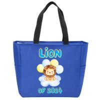 Lion Senior Student Class Of 2024 Happy Last Day Of School Gift Zip Tote Bag