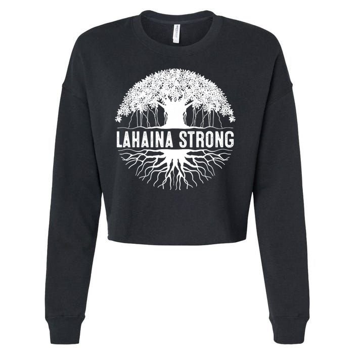 Lahaina Strong  Support Lahaina Cropped Pullover Crew