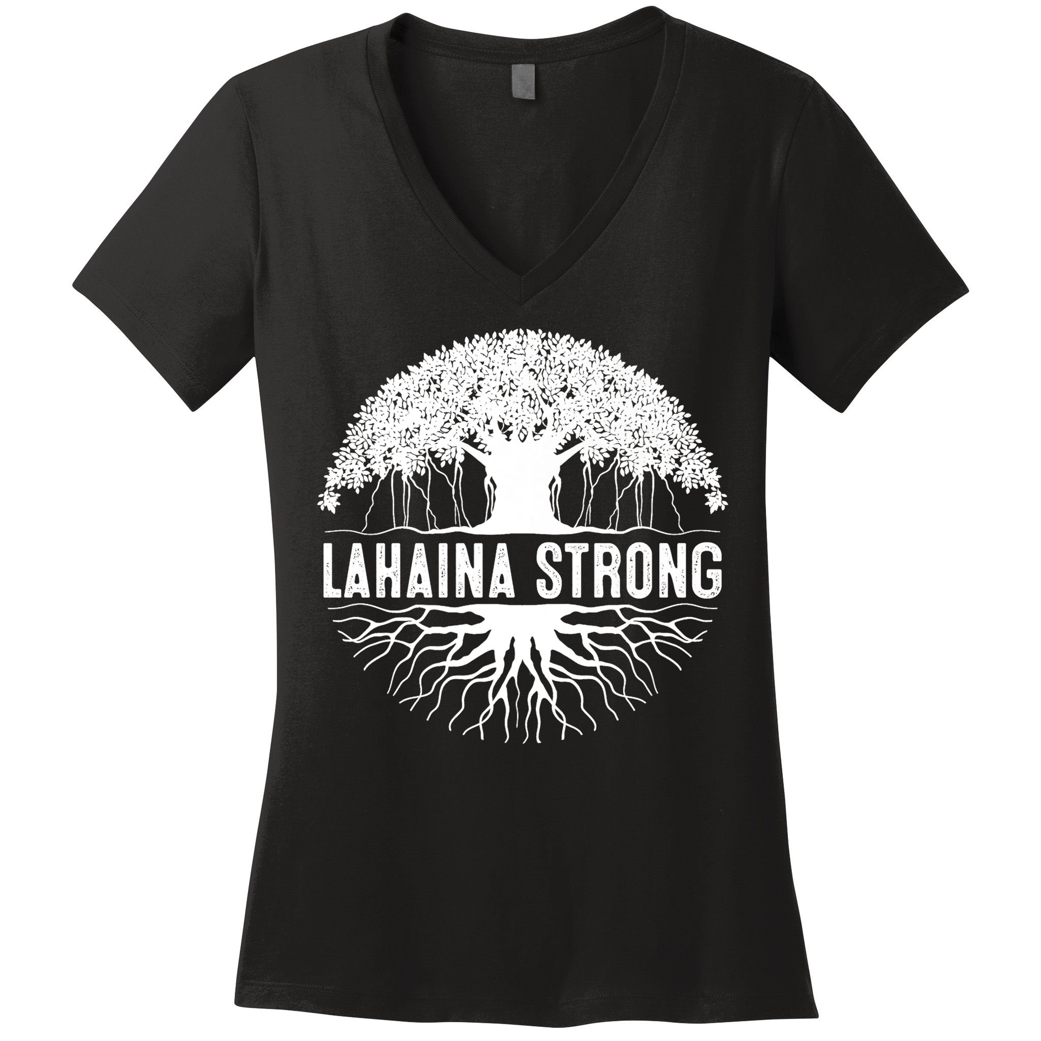Lahaina Strong  Support Lahaina Women's V-Neck T-Shirt