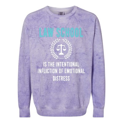 Law School Student Aspiring Future Attorney Lawyer Colorblast Crewneck Sweatshirt