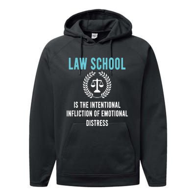 Law School Student Aspiring Future Attorney Lawyer Performance Fleece Hoodie