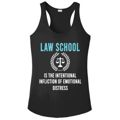 Law School Student Aspiring Future Attorney Lawyer Ladies PosiCharge Competitor Racerback Tank