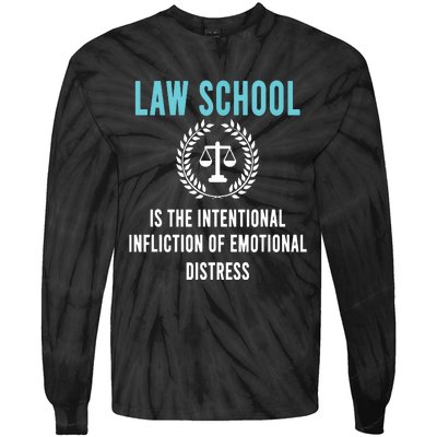 Law School Student Aspiring Future Attorney Lawyer Tie-Dye Long Sleeve Shirt