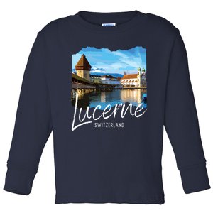 Lucerne Switzerland Souvenir Lucerne Toddler Long Sleeve Shirt