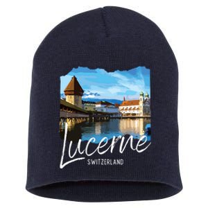 Lucerne Switzerland Souvenir Lucerne Short Acrylic Beanie