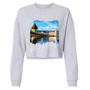 Lucerne Switzerland Souvenir Lucerne Cropped Pullover Crew