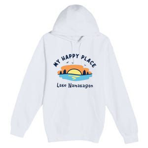 Lake Sun Summer Ocean Beach Premium Pullover Hoodie