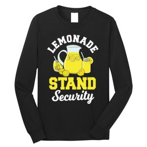 Lemonade Stand Security Lemon Juice Citrus Summer Drink Long Sleeve Shirt