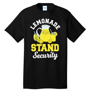 Lemonade Stand Security Lemon Juice Citrus Summer Drink Tall T-Shirt