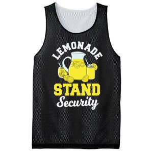 Lemonade Stand Security Lemon Juice Citrus Summer Drink Mesh Reversible Basketball Jersey Tank