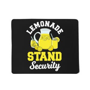 Lemonade Stand Security Lemon Juice Citrus Summer Drink Mousepad