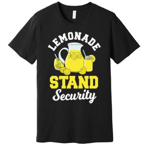 Lemonade Stand Security Lemon Juice Citrus Summer Drink Premium T-Shirt