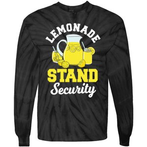 Lemonade Stand Security Lemon Juice Citrus Summer Drink Tie-Dye Long Sleeve Shirt