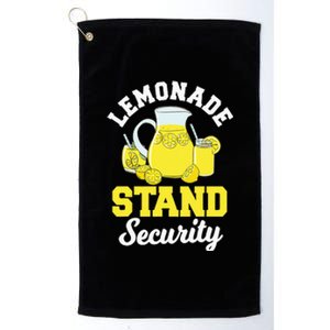 Lemonade Stand Security Lemon Juice Citrus Summer Drink Platinum Collection Golf Towel