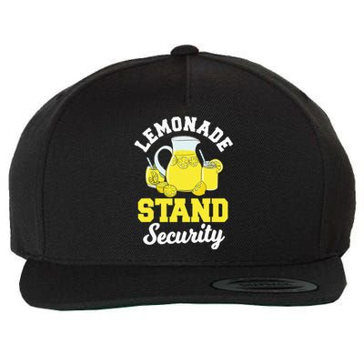 Lemonade Stand Security Lemon Juice Citrus Summer Drink Wool Snapback Cap