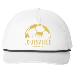 Louisville Soccer Since 2015 Gift Snapback Five-Panel Rope Hat