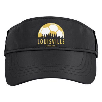 Louisville Soccer Since 2015 Gift Adult Drive Performance Visor