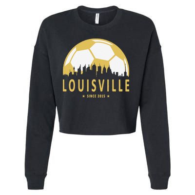 Louisville Soccer Since 2015 Gift Cropped Pullover Crew