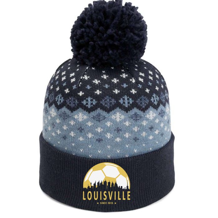 Louisville Soccer Since 2015 Gift The Baniff Cuffed Pom Beanie