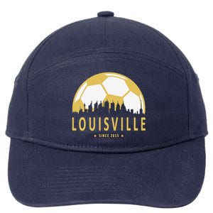 Louisville Soccer Since 2015 Gift 7-Panel Snapback Hat