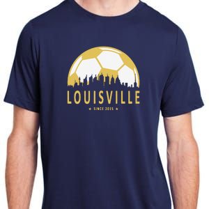 Louisville Soccer Since 2015 Gift Adult ChromaSoft Performance T-Shirt