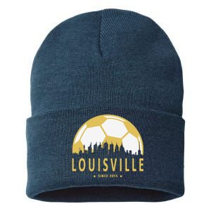 Louisville Soccer Since 2015 Gift Sustainable Knit Beanie