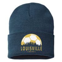 Louisville Soccer Since 2015 Gift Sustainable Knit Beanie