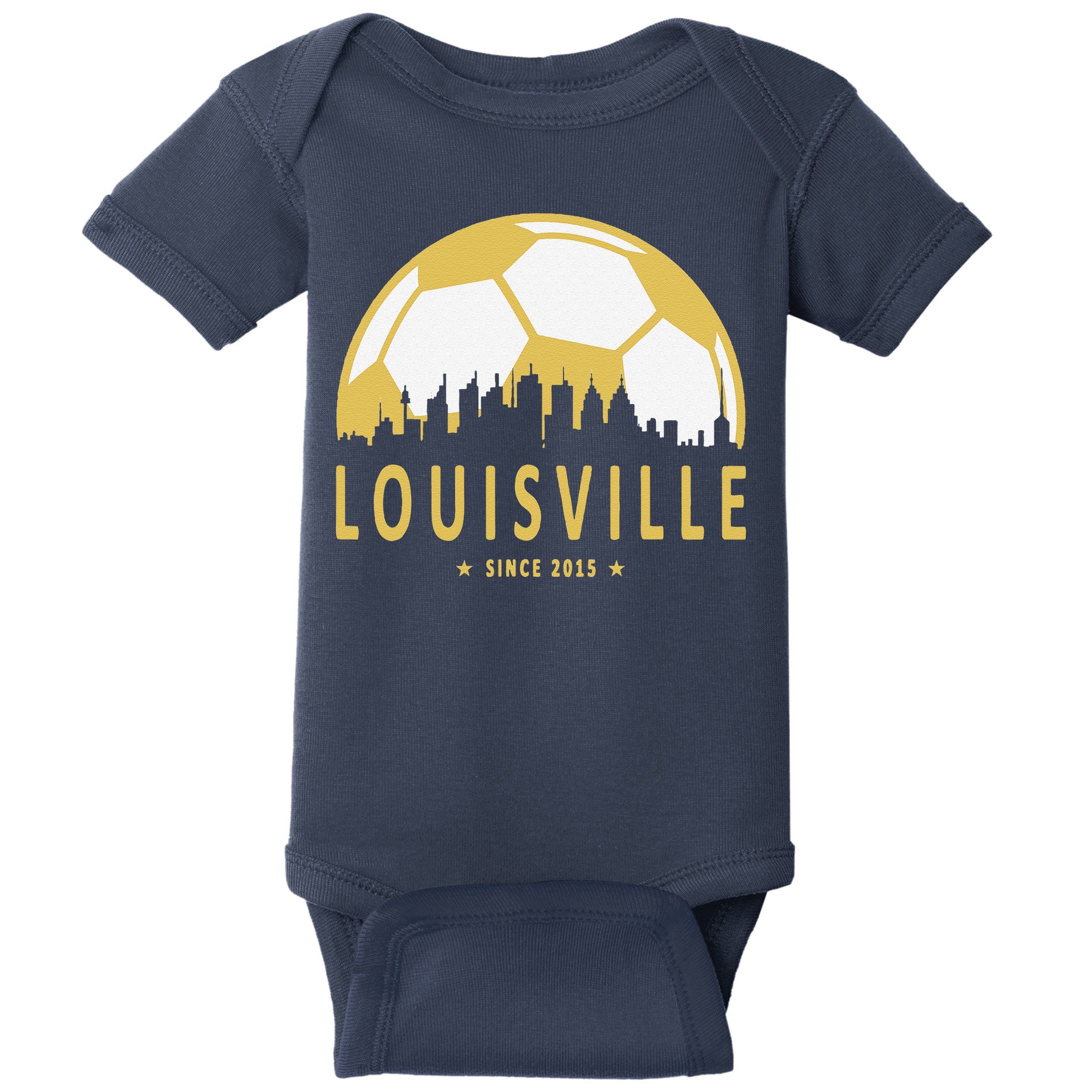 Louisville Soccer Since 2015 Gift Baby Bodysuit