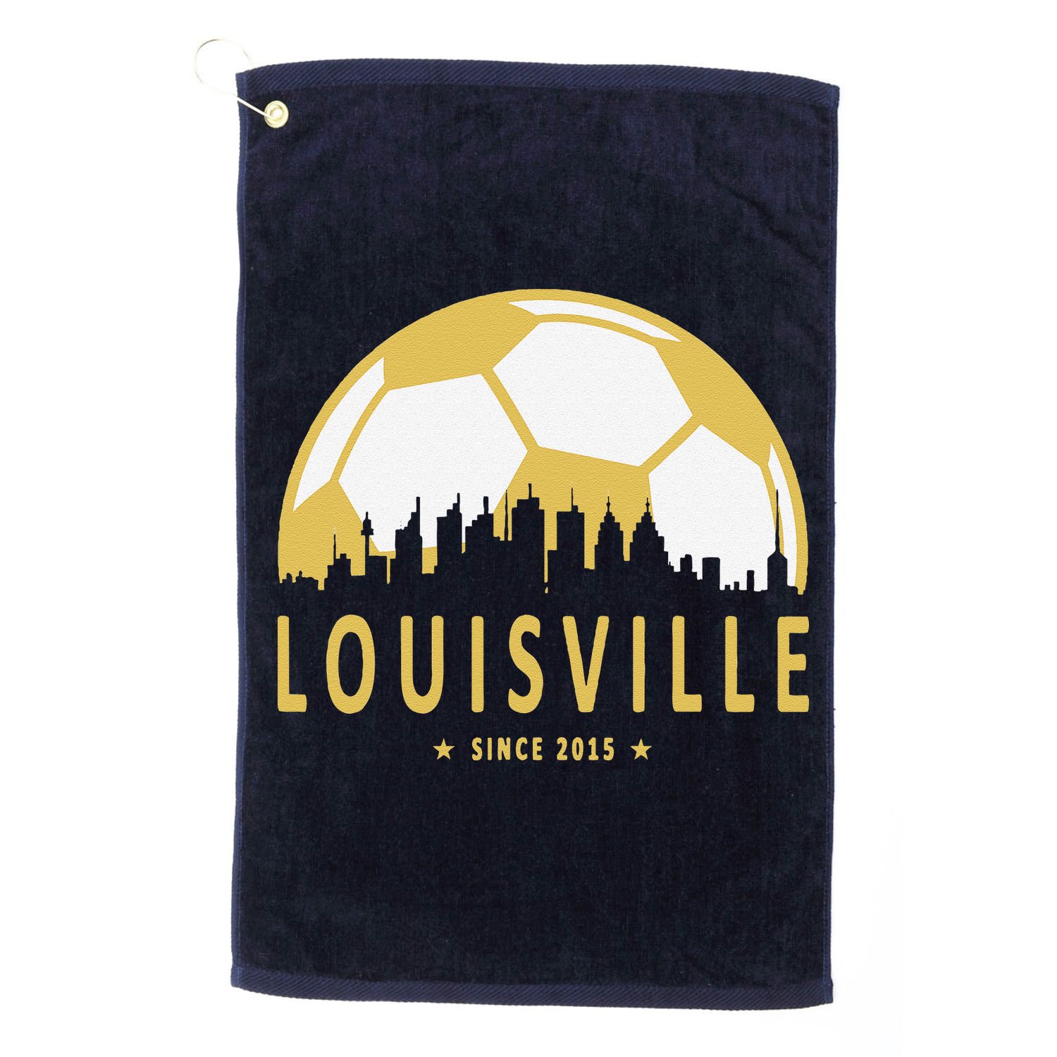 Louisville Soccer Since 2015 Gift Golf Towel