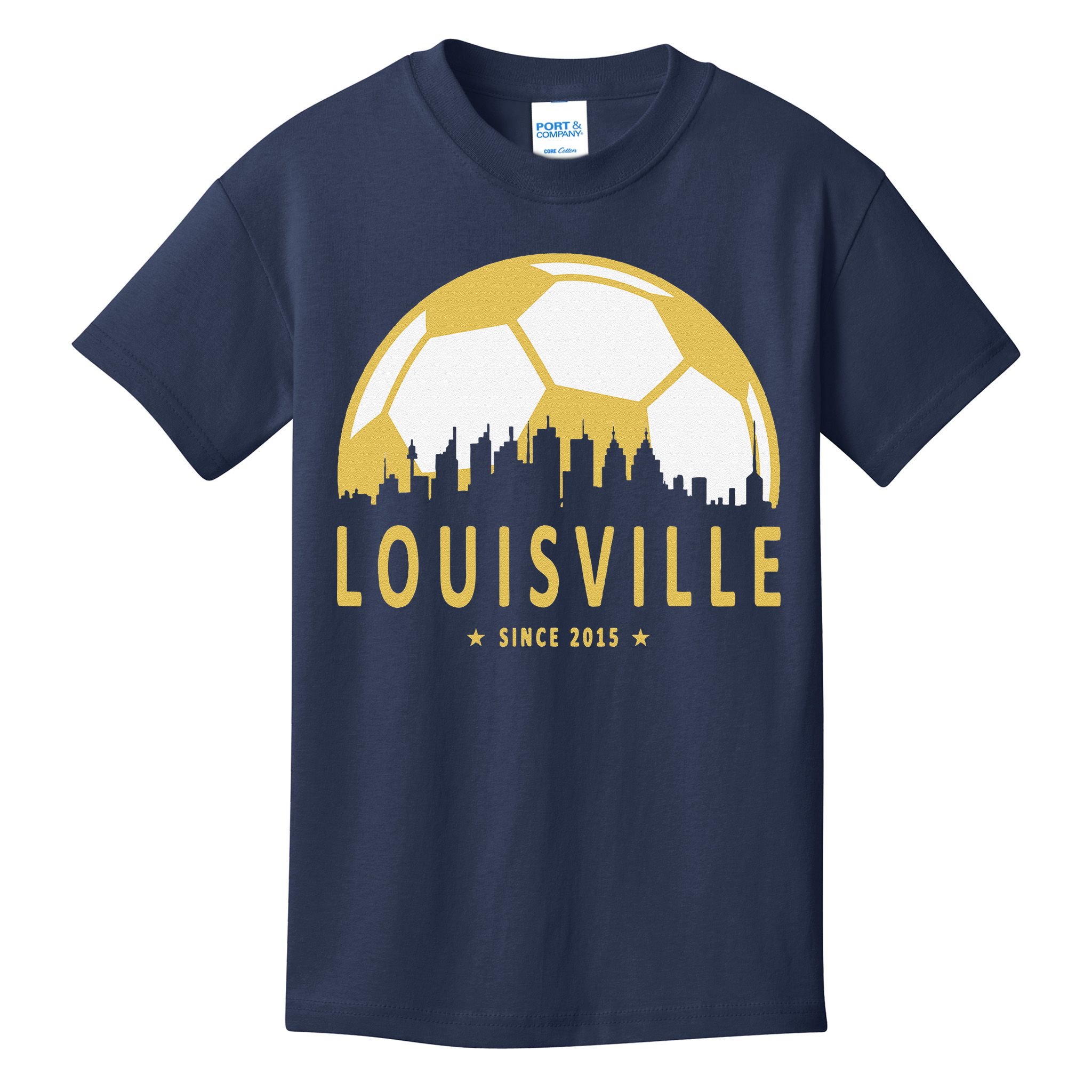 Louisville Soccer Since 2015 Gift Kids T-Shirt