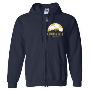 Louisville Soccer Since 2015 Gift Full Zip Hoodie