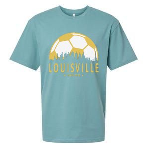 Louisville Soccer Since 2015 Gift Sueded Cloud Jersey T-Shirt