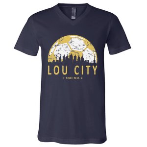 Louisville Soccer Since 2015 Gift V-Neck T-Shirt