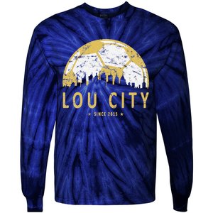 Louisville Soccer Since 2015 Gift Tie-Dye Long Sleeve Shirt