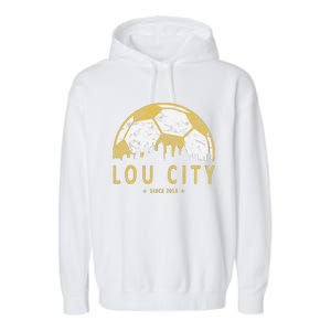 Louisville Soccer Since 2015 Gift Garment-Dyed Fleece Hoodie