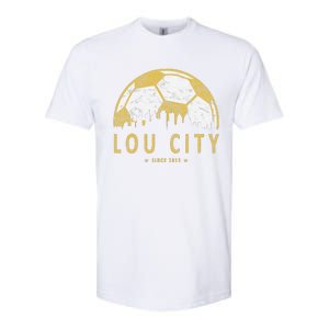 Louisville Soccer Since 2015 Gift Softstyle CVC T-Shirt