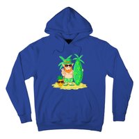 Leprechaun Surfing St Patricks Day Shamrock Leaf Clover Gift Hoodie