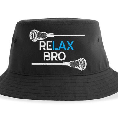 Lacrosse Sport Stick Funny Lax Player Love Sustainable Bucket Hat