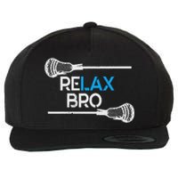 Lacrosse Sport Stick Funny Lax Player Love Wool Snapback Cap