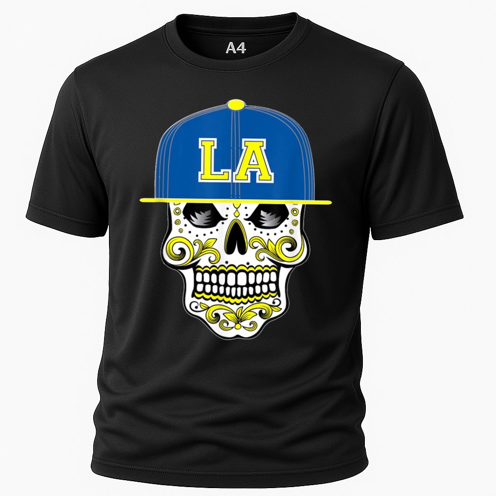 LA Sugar Skull Cooling Performance Crew T-Shirt