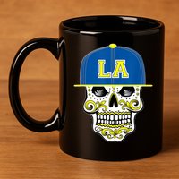 LA Sugar Skull 11oz C Handle Ceramic Mug