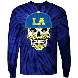 LA Sugar Skull Tie-Dye Long Sleeve Shirt