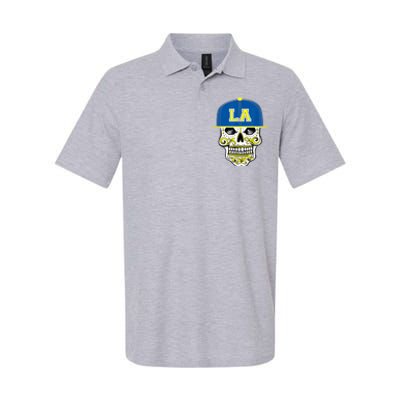 LA Sugar Skull Softstyle Adult Sport Polo