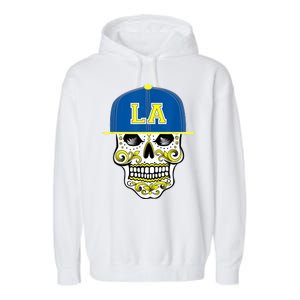 LA Sugar Skull Garment-Dyed Fleece Hoodie