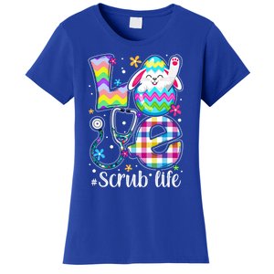 Love Stethoscope Scrub Life Rabbit Nurse Bunny Easter Day Gift Women's T-Shirt