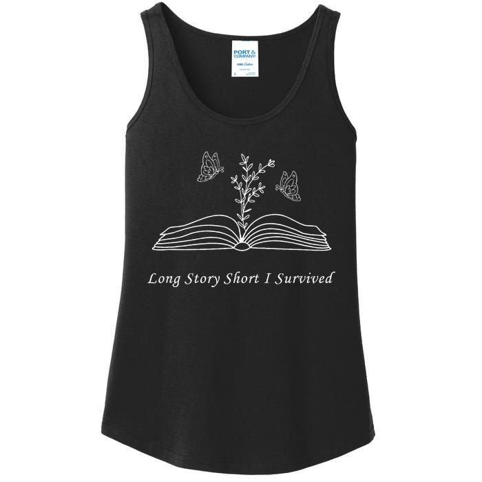 Long Story Short I Survived Ladies Essential Tank