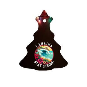 Lahaina Stay Strong Lahaina Fires Maui Strong Support Hawaii Hawaii Fires Ceramic Tree Ornament