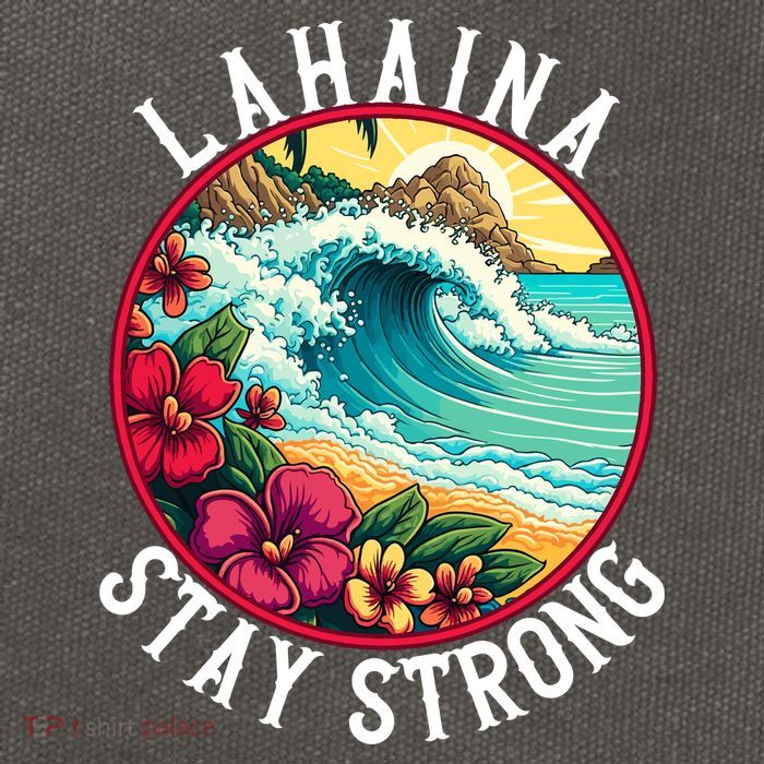 Lahaina Stay Strong Lahaina Fires Maui Strong Support Hawaii Hawaii Fires Cotton Canvas Backpack